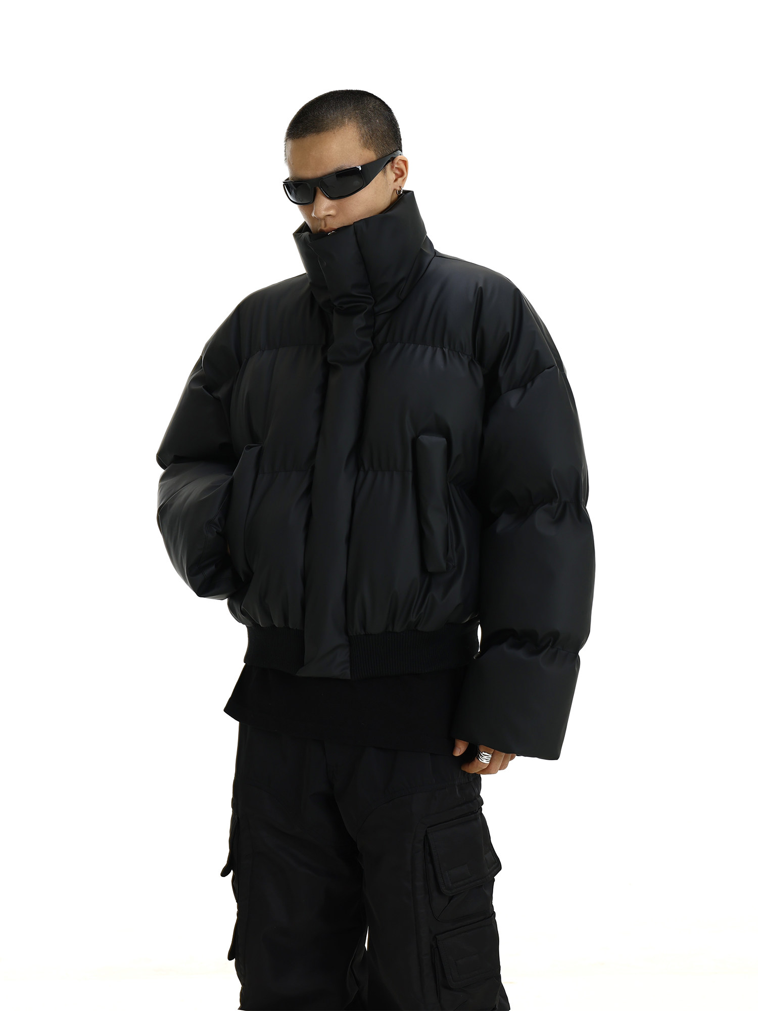 AMERICAN-STYLE WINTER RETRO SHORT COTTON CLOTHES MENS TREND HIGH-END DESIGN THICKENED BROWN JACKET COUPLE