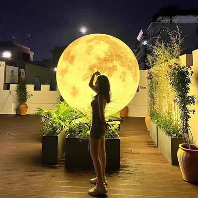 发光七彩LED户外防水草坪灯