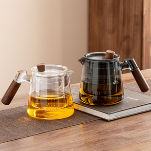 晟窑玻璃茶壶家用耐高温泡茶壶茶水分离煮茶壶办公室待客过滤单壶