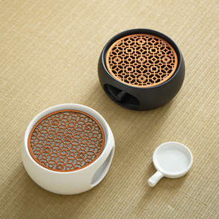 晟窑温茶炉小火炉蜡烛煮茶底座保温暖茶器提香器烘茶炉煮茶温茶器