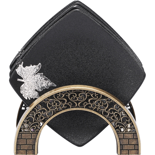 晟窑黑陶杯垫粗陶功夫茶具杯子隔热垫创意茶杯托垫带架子茶道配件