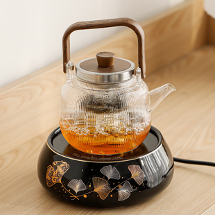 晟窑玻璃煮茶壶电陶炉泡茶蒸煮老白茶围炉煮茶器茶炉烧水壶耐高温