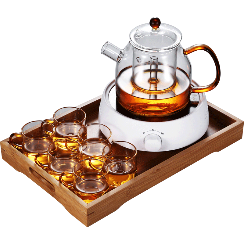 晟窑花茶壶玻璃泡水果茶杯套装家花草茶具