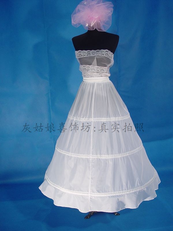 实拍高品新娘A摆裙撑婚纱礼服蓬蓬内衬新娘婚纱衬裙孕妇婚纱裙撑