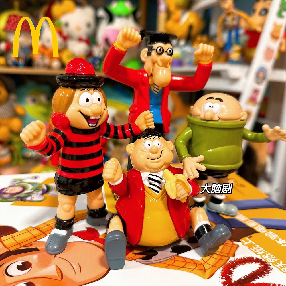 正版麦当劳happy meal2000年老玩具恶搞可动复古摆件收藏玩具