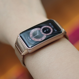 适用华为手环6表带pro腕带金属band6表带适用荣耀手环6表带卡扣智能磁吸手表表带替换带男女生nfc表链手表带