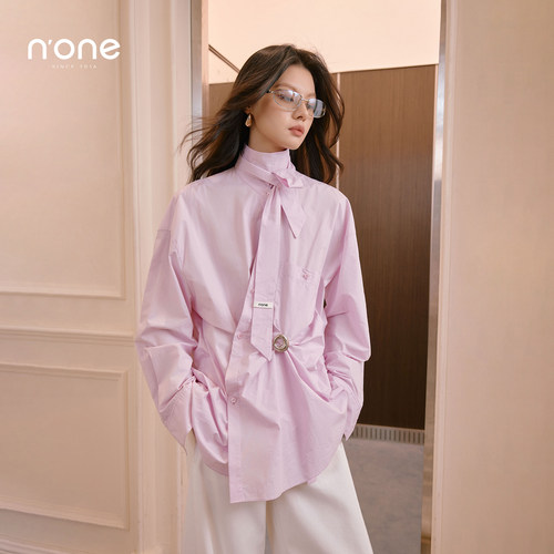 none摩登时髦设计感优雅衬衫