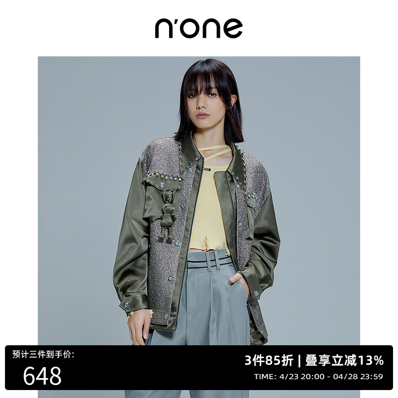 NONE原创常规重工玩偶外套女