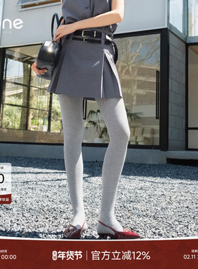 none 高腰灰色超绝短裙女半身裙2025秋季新款双腰头不规则百褶裙