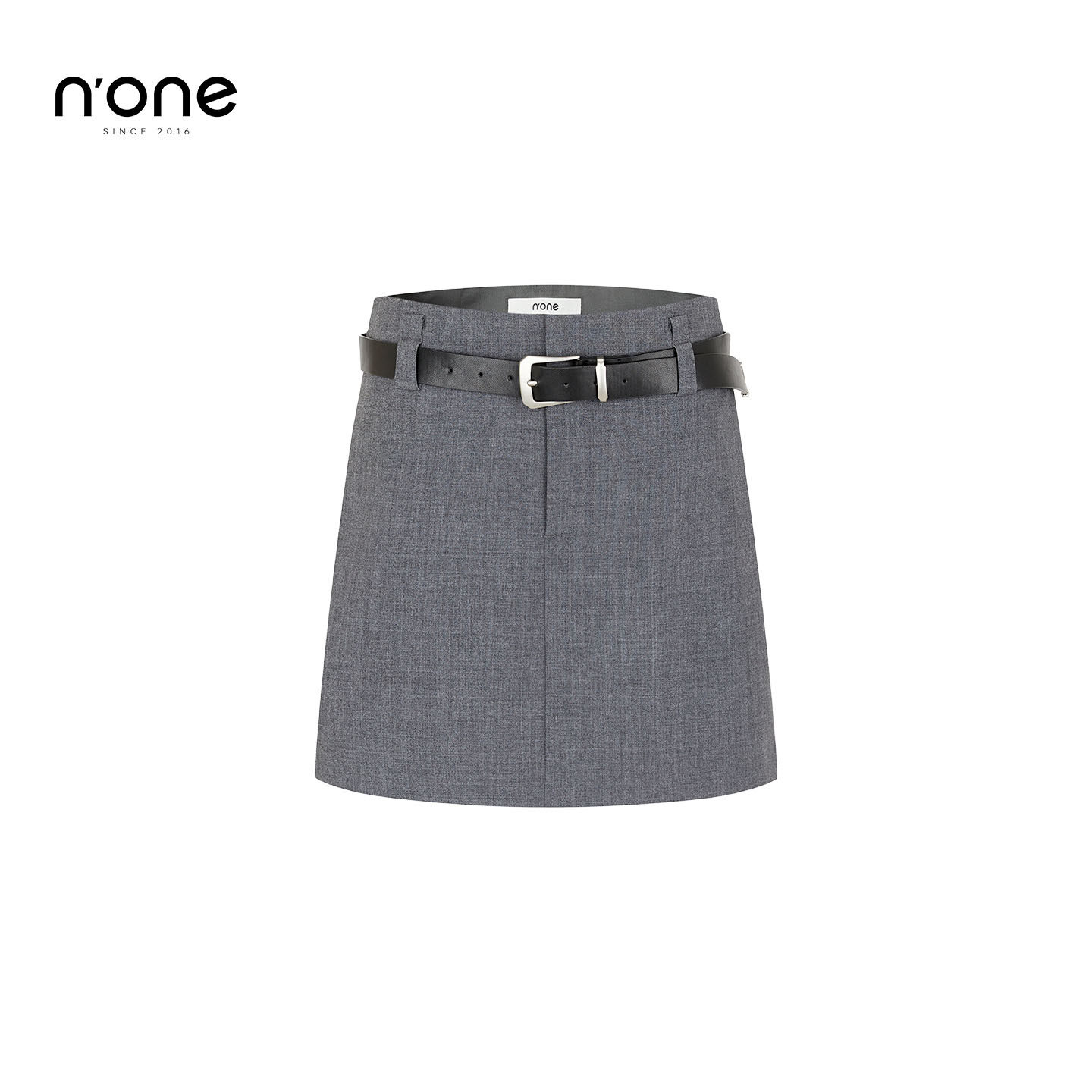 none高腰A字简约休闲半身短裙图片
