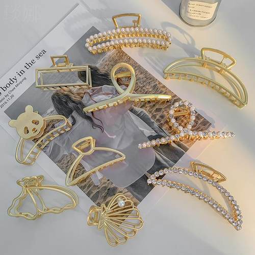 diy鲨夹勺韩系大号发量多脑发夹