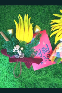 金华佛手果圣诞节挂件天然真果金华特产小众高级寓意好伴手礼配饰