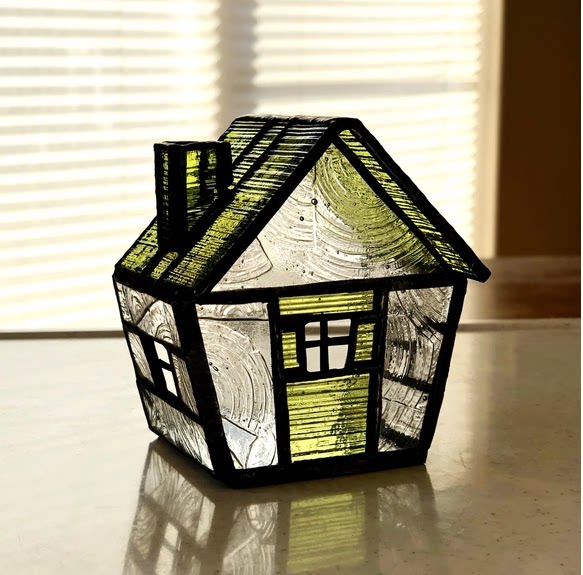 日本作家款美学玻璃小房子创意手工简约家居高级感桌面摆件装饰