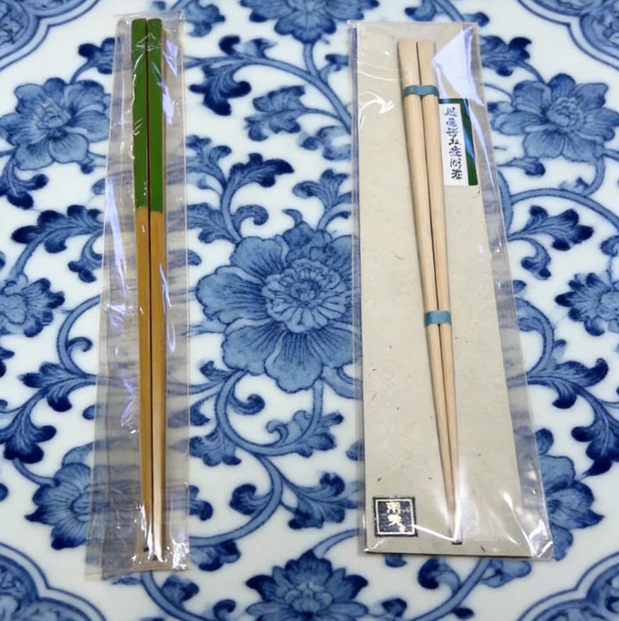 日本制手作天然白竹长公筷