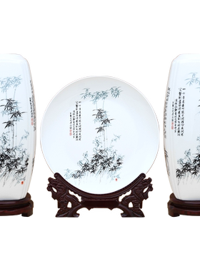 景德镇中式梅兰竹菊博古架陶瓷器