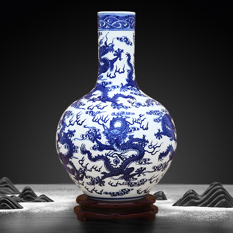 傲世陶瓷镇宅中式玄关摆件