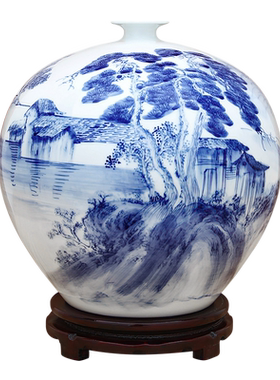 景德镇新中式风手绘玄关开业礼品