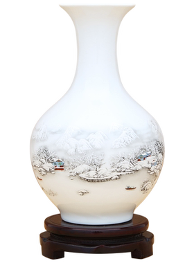 新中式花瓶客厅装饰品瓷瓶插花