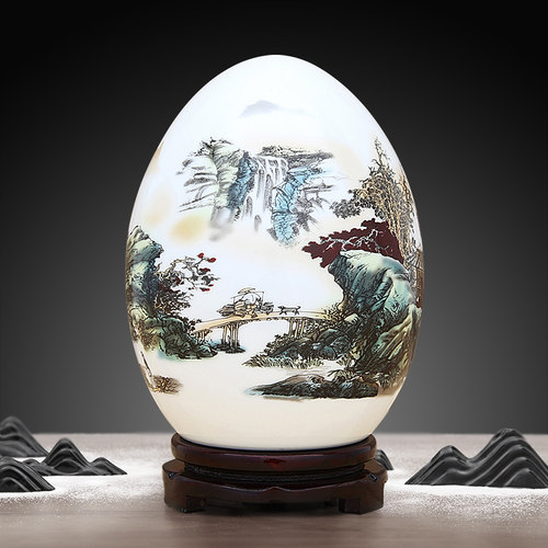 福蛋造型摆件陶瓷景德镇新中式