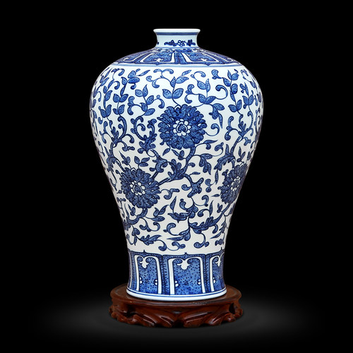 青花瓷花瓶花纹价格 青花瓷花瓶花纹图片 星期三