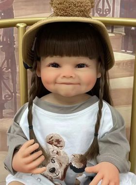 NPK全胶可入水 可靠墙站立仿真娃娃酒窝宝宝 Raya长发换装COSPLAY