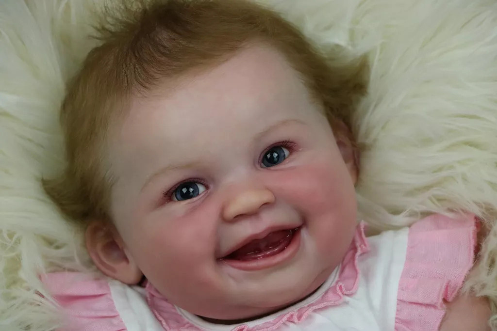 reborn doll kit smiley face 重生婴儿模具DIY 爱好