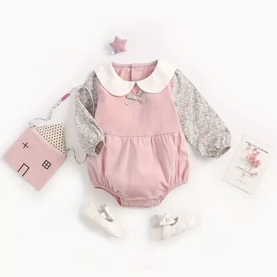 55全胶娃娃秋季粉色白领包屁衣的衣服
