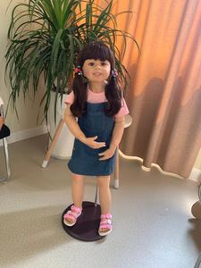 98厘米三岁女童仿真娃娃 真人比例 可爱童装模特 摄影道具娃娃