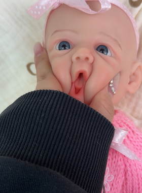 NPK重生娃娃仿真婴儿30厘米纯实心硅胶Q弹可拉扯软绵绵生日礼物