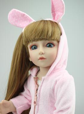 BJD可爱关节换装娃娃 女孩玩伴过家家玩具欧美洋娃娃 可梳妆礼盒