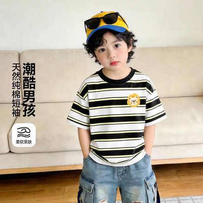 2026新款儿童纯棉卡通短袖T恤