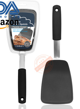 出口亚马逊 硅胶锅铲 牛排铲不沾锅硅胶厨具牛扒铲 Turner 煎鱼铲