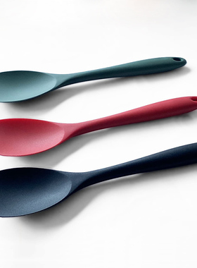 一体式硅胶鸭嘴铲FDA全包硅胶鸭舌铲牛油沙拉搅拌刮铲 烘焙工具铲