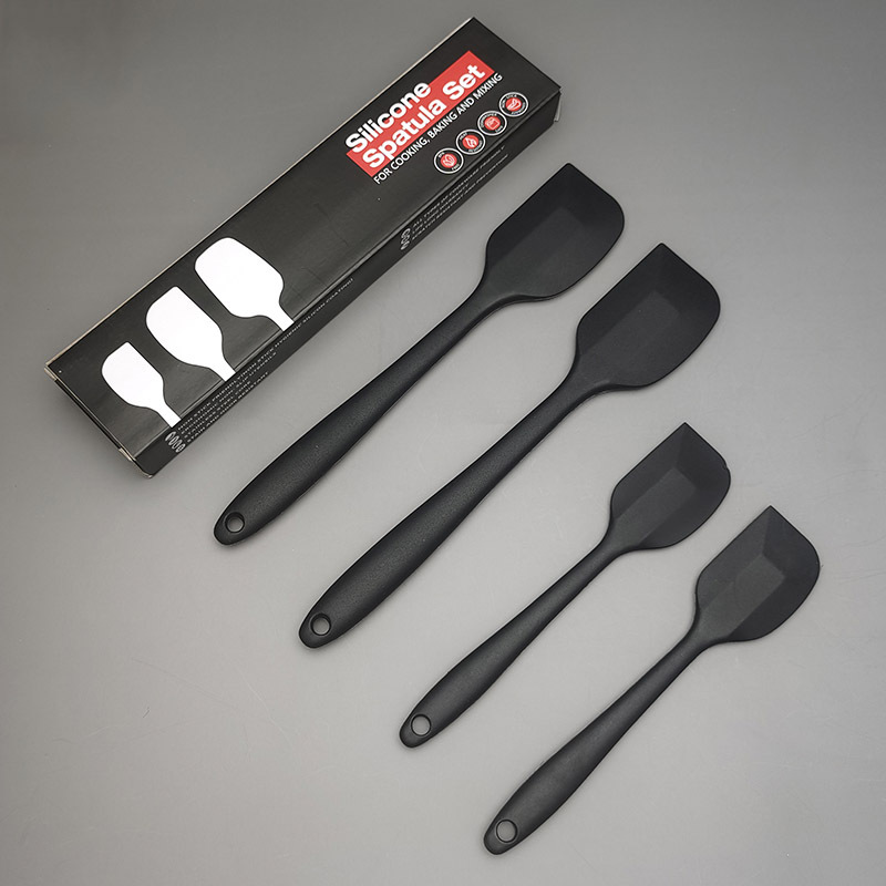 出口牛货硅胶刮刀件套黑色蛋糕