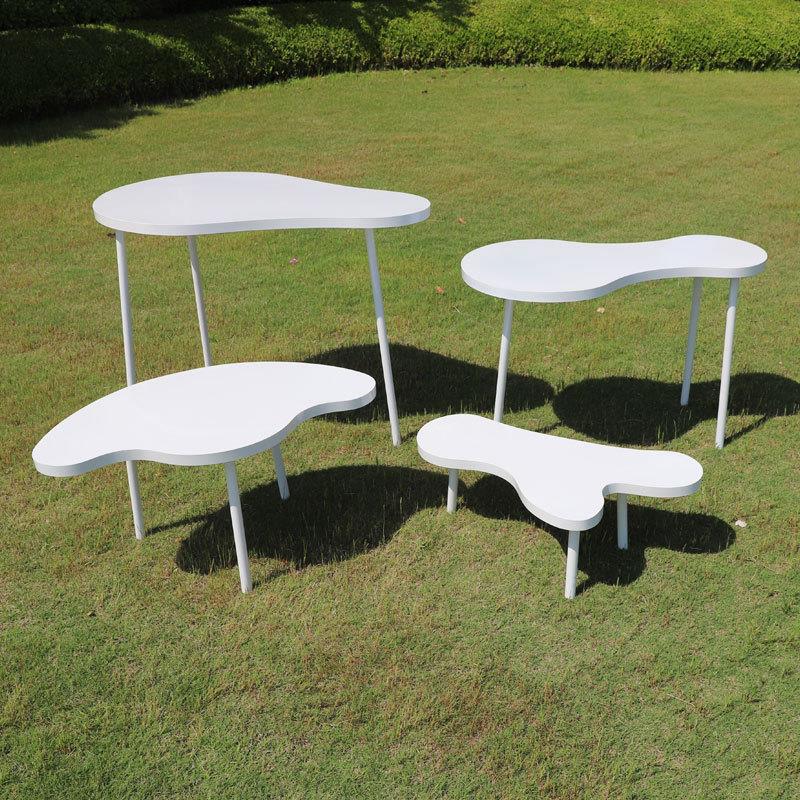 新款铁艺云朵甜品台婚庆甜品桌草坪婚礼生日派对装饰摆件橱窗布置