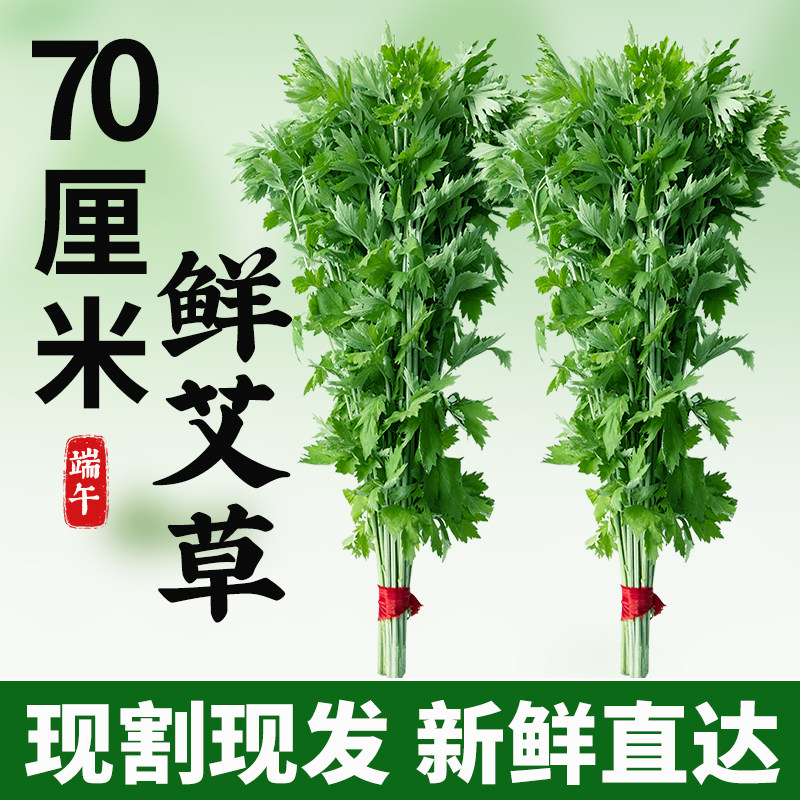 新鲜艾草整颗端午节手工艾草花束花环diy材料包门挂门窗香包香囊