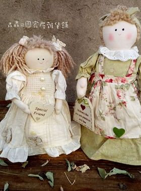 布艺手工碎花系列高档古董娃娃
