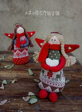 欧美艺术家天使古董圣诞节装饰品