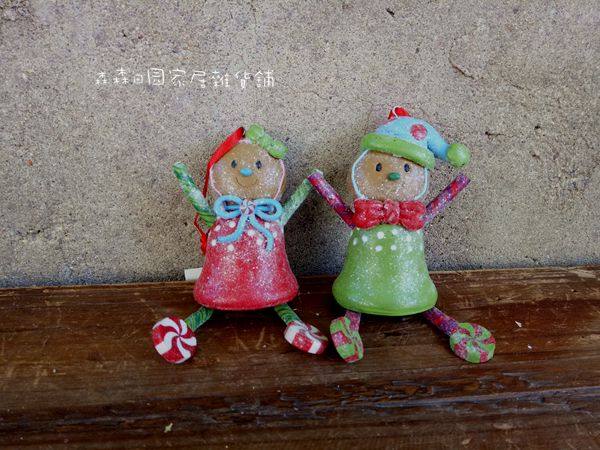 树脂糖果卡通情侣姜饼人复古怀旧家居装饰挂件吊脚圣诞树摆件套装