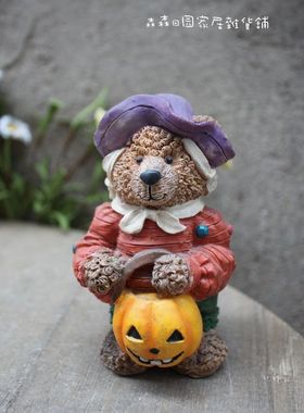 树脂古董摆件欧美万圣节装饰品