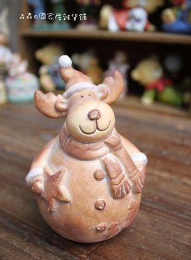 陶土复古做旧美式乡村风装饰品