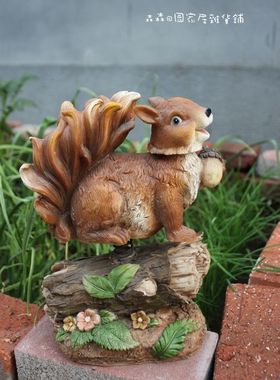 树脂动物可爱风小摆件酒柜装饰品