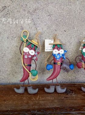 圣诞树挂件美式乡村风古董娃娃