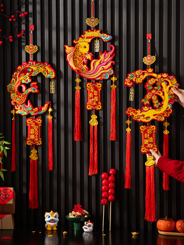 新年装饰挂件2025年新款蛇年过年春节客厅场景布置年货入户门挂饰