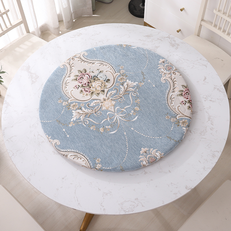 欧式圆形转盘垫子桌布北欧圆桌布