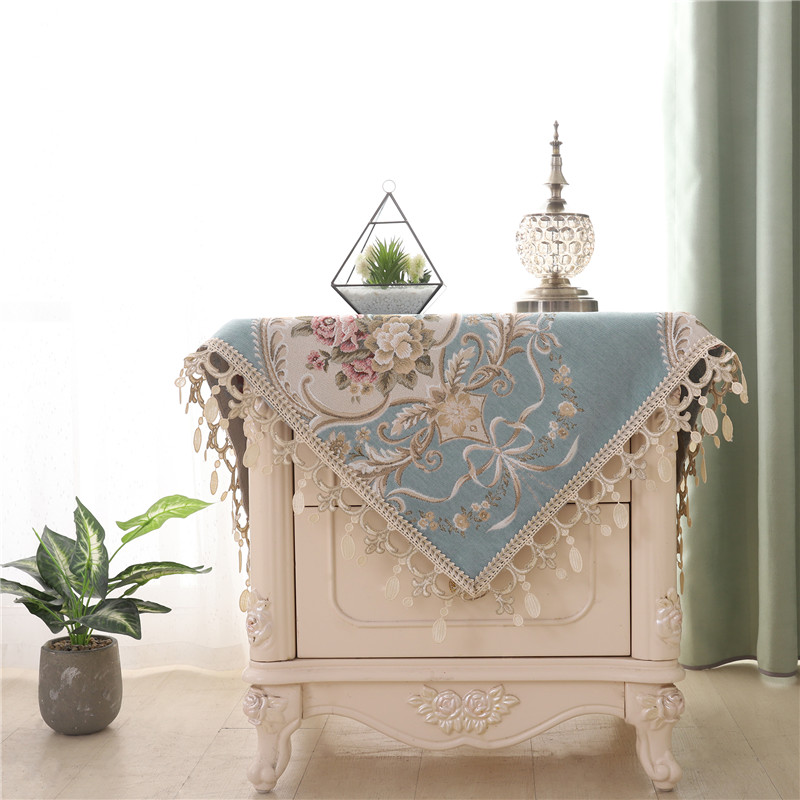 梦瑟琳床头柜盖布欧式