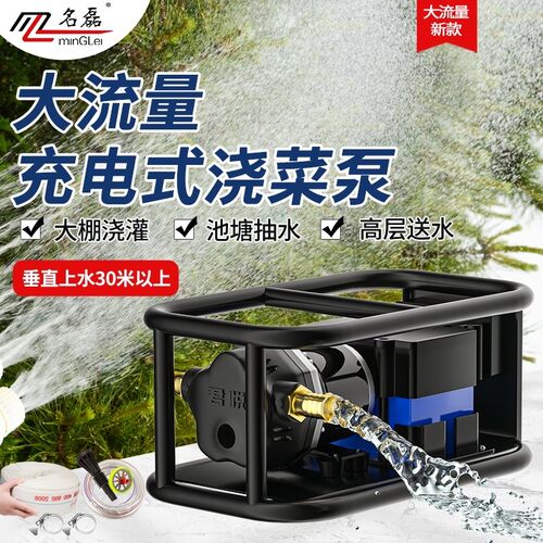 名磊12v充电式抽水泵农村浇菜