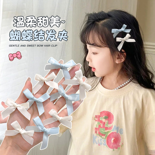 韩版清新蝴蝶结发夹夏日BI备