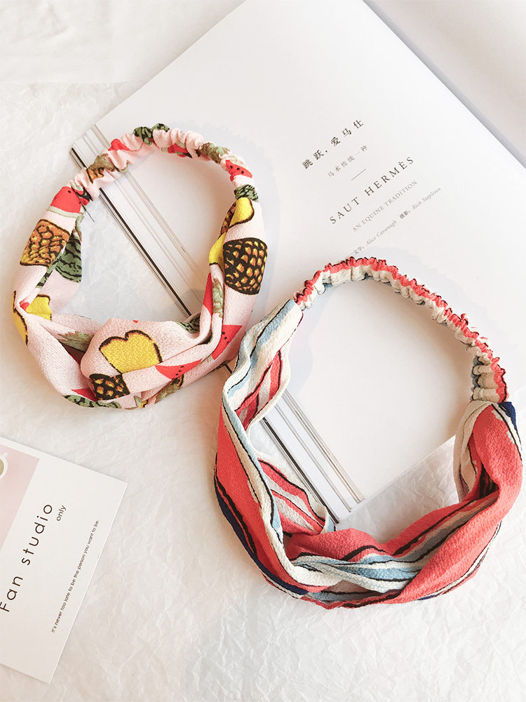 Children's hair band girl tide girl Korean sweet headdress hairpin cute summer thin hair band girl wash face hair band