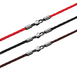 项链绳吊坠挂绳男女款手工编织红绳项链戒指黄金玉佩挂件吊坠绳子